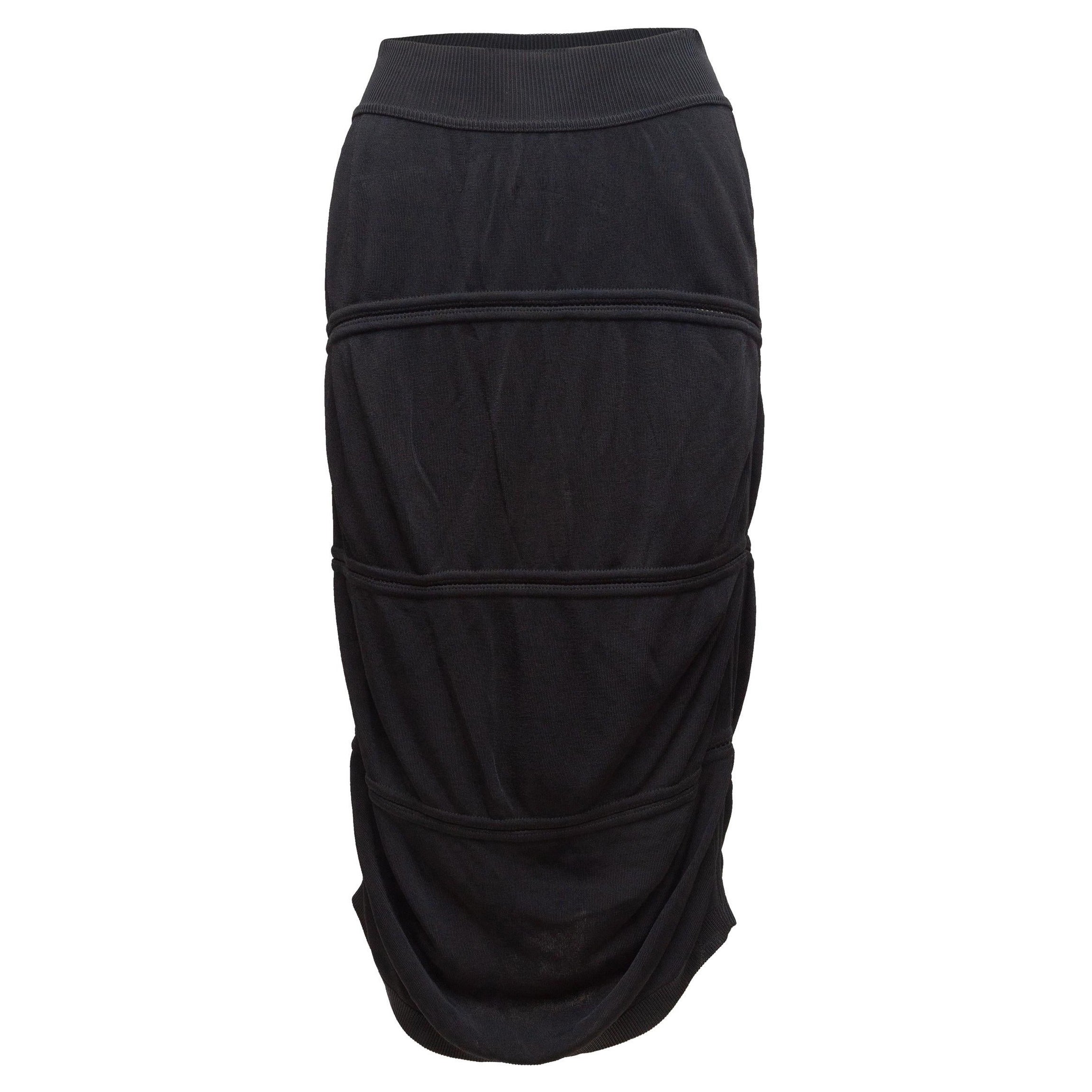 Alaia Black Midi Skirt