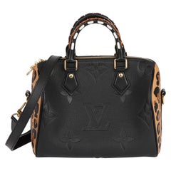 Louis Vuitton Schwarz Monogramm Wild at Heart Speedy 25 Bandoulière