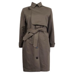 JITROIS black CROCODILE leather Belted Trench Coat at 1stDibs ...