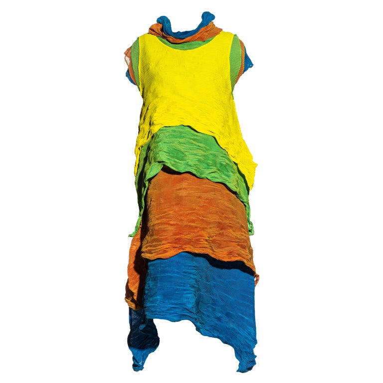 ISSEY MIYAKE Mesh Layered ensemble Cardigan Dress PP02-JH601/PP02-JO602 Navy blue 4 main image 0