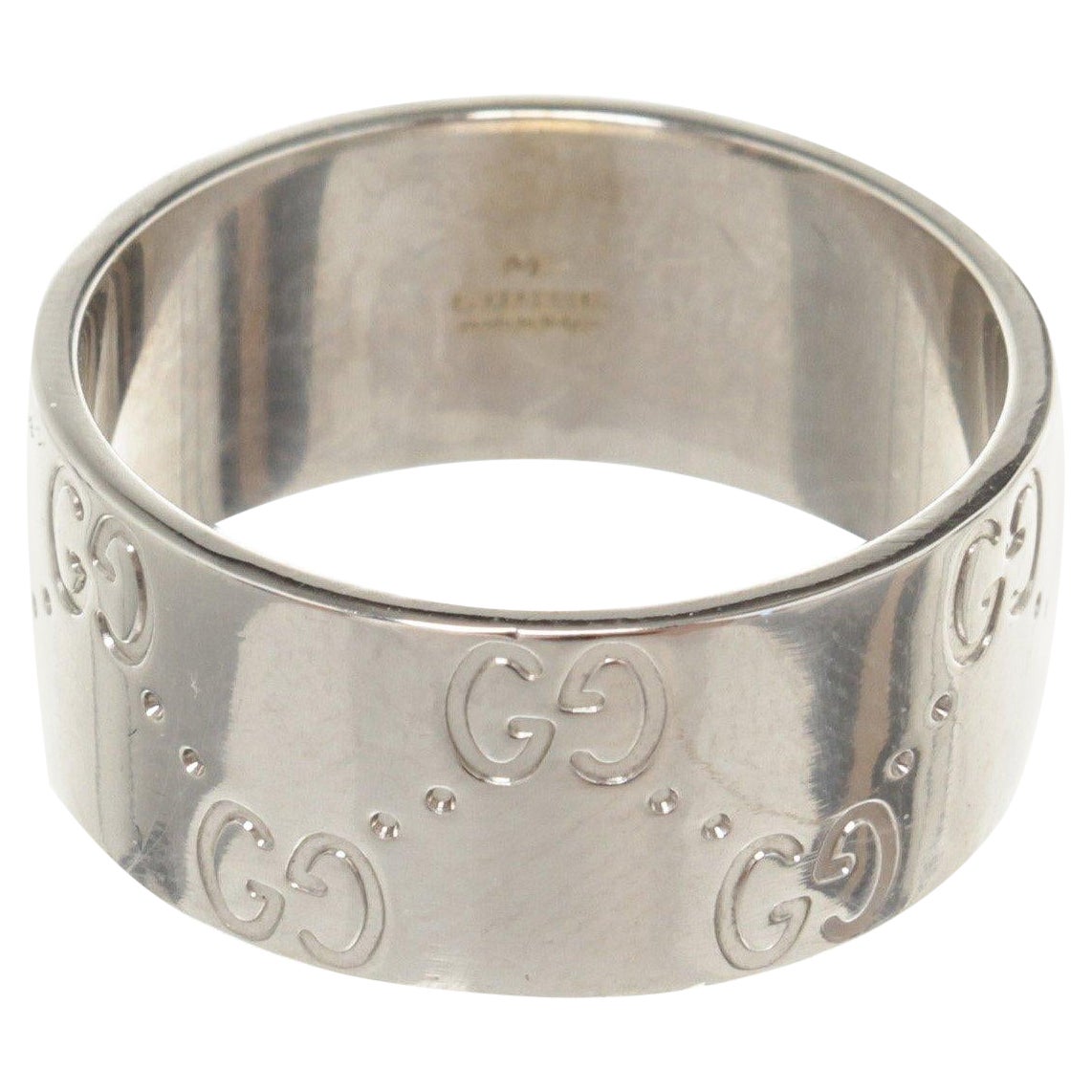 Gucci Silver Icon Wide Ring
