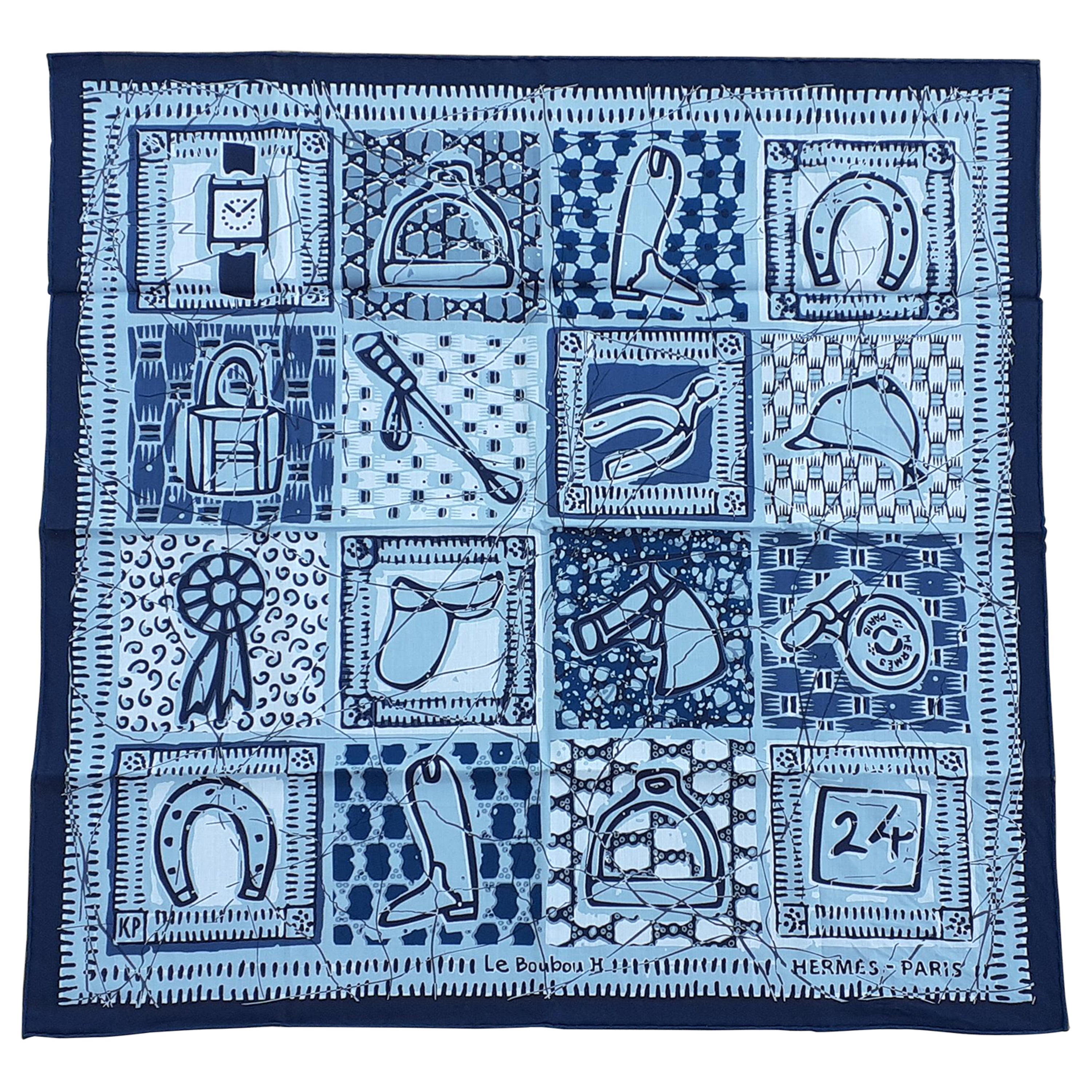 Hermes Cotton Scarf - 9 For Sale on 1stDibs