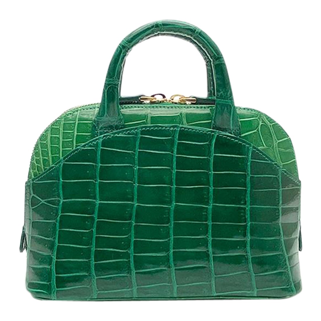 Giòsa Milano Green Crocodile Mini Bag