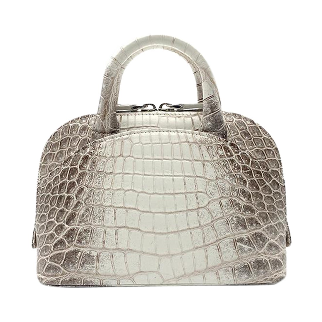 Giòsa Milano White Himalayan Crocodile Mini Bag