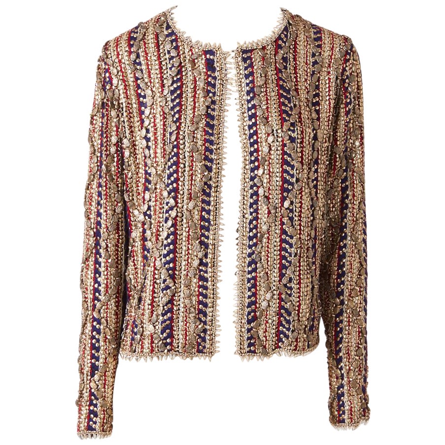 Gianfranco Ferre Beaded Evening Jacket For Sale at 1stDibs