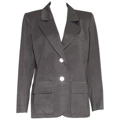 Yves Saint Laurent Rive Gauche Striped Blazer