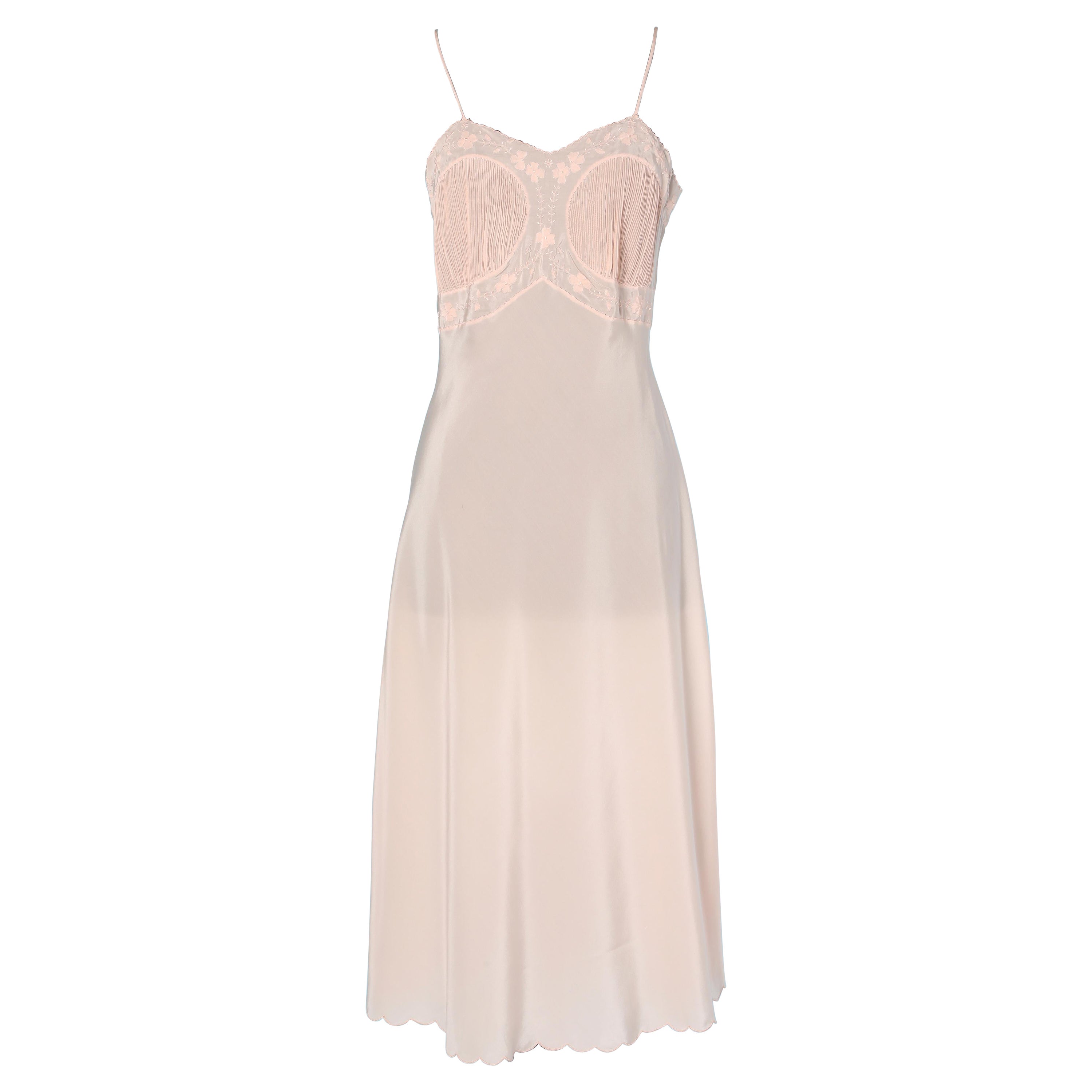 1930 pale pink lingerie combinaison For Sale