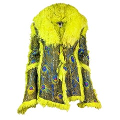 Retro Roberto Cavalli Fall 1999 Shearling Coat