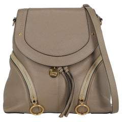 See By Chloé Women Backpacks Beige Leather 