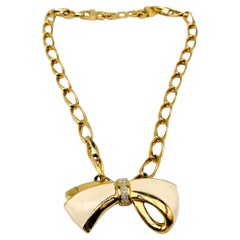 Dior Vintage Gold Plated 1980s Necklace