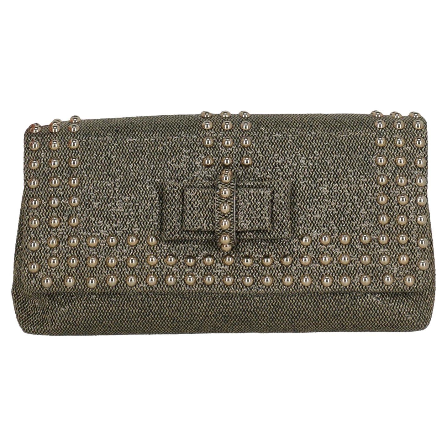 "Christian Louboutin Women Handbags Black, Gold Synthetic Fibers " For Sale