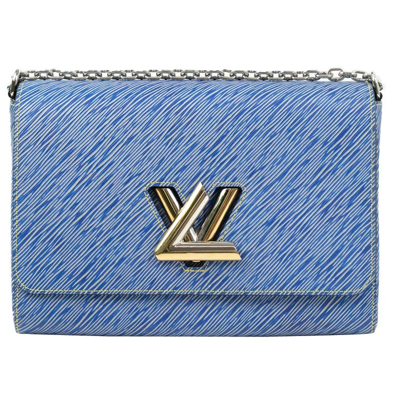 LOUIS VUITTON Twist MM Epi Leather Denim Blue Shoulder Handbag