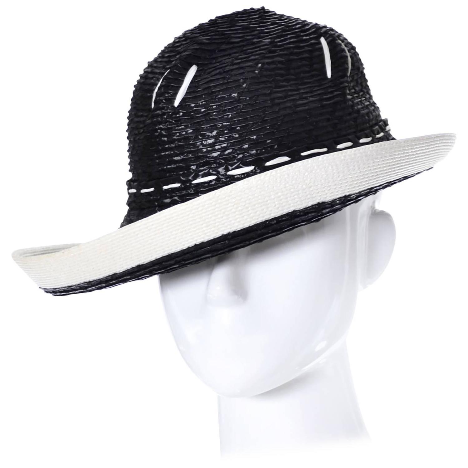 1960s YSL Yves Saint Laurent Vintage Hat Straw at 1stdibs