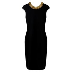 ALEXANDER McQueen SCHWARZES VERZIERTES KLEID 38 - 2