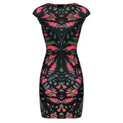 ALEXANDER McQueen BLACK and PINK FITTED DRESS 40 - 4
