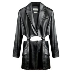 Alexander McQueen BLACK LEATHER JACKET 38 - 2