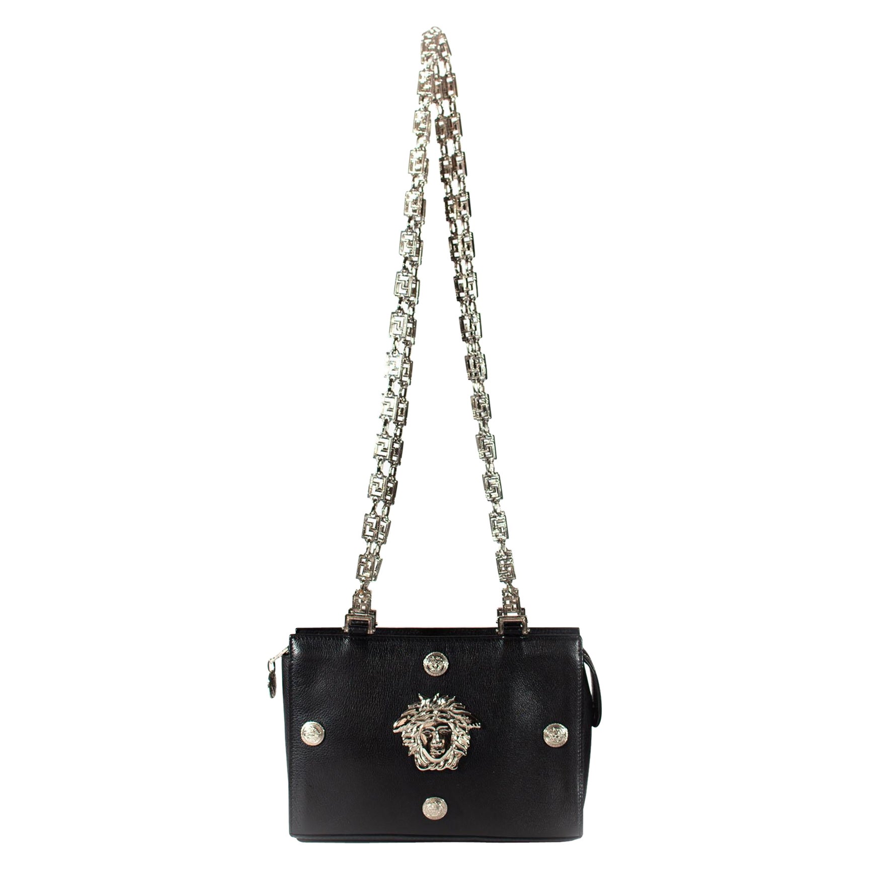 mordant manager Twinkle Gianni Versace Couture Silver Greek Key Medusa Leather Shoulder and Crossbody Bag For Sale at 1stDibs mordant manager Twinkle Gianni Versace Couture Silver Greek Key Medusa Leather Shoulder and Crossbody Bag For Sale at 1stDibs