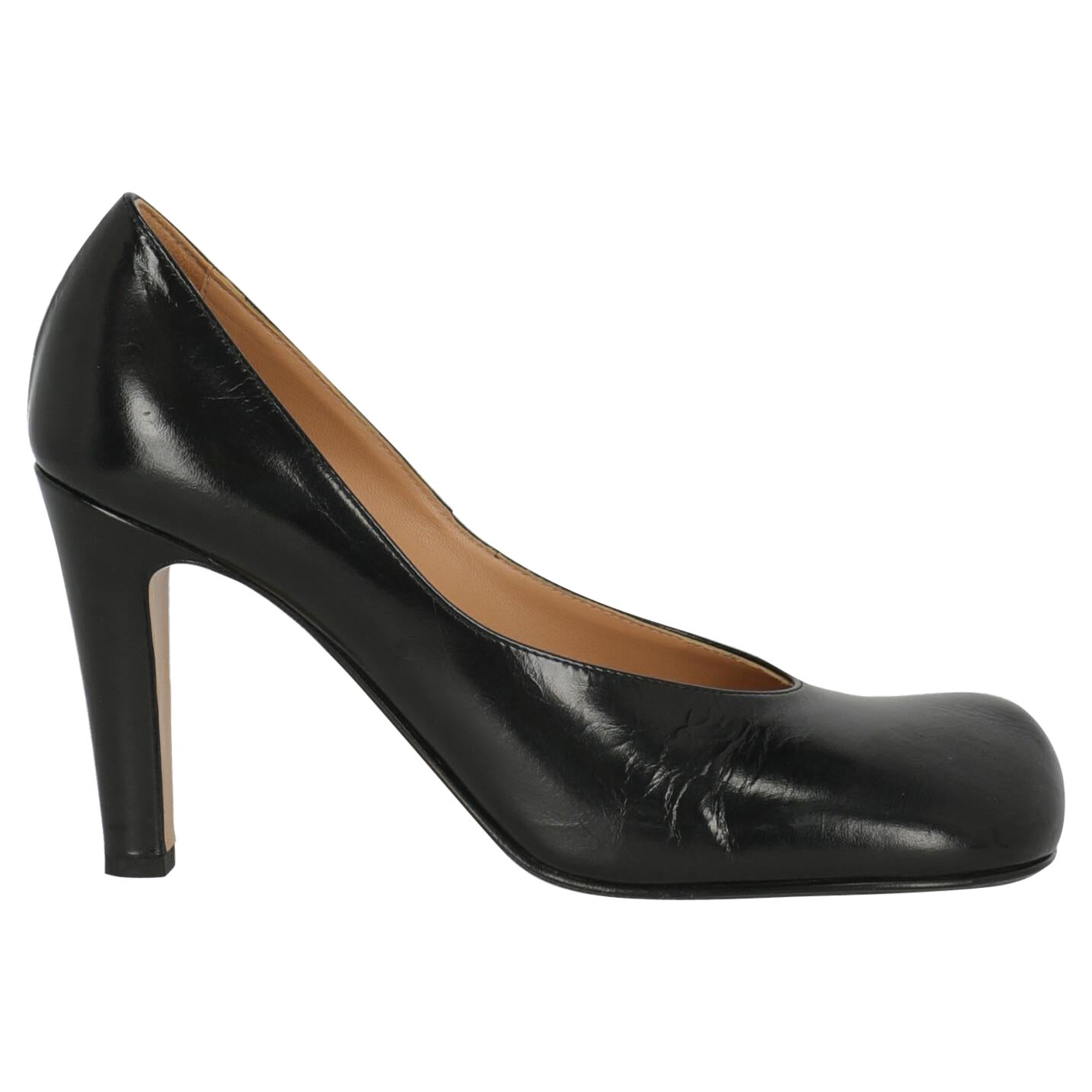 Bottega Veneta Women Pumps Black Leather EU 38.5 For Sale at 1stDibs