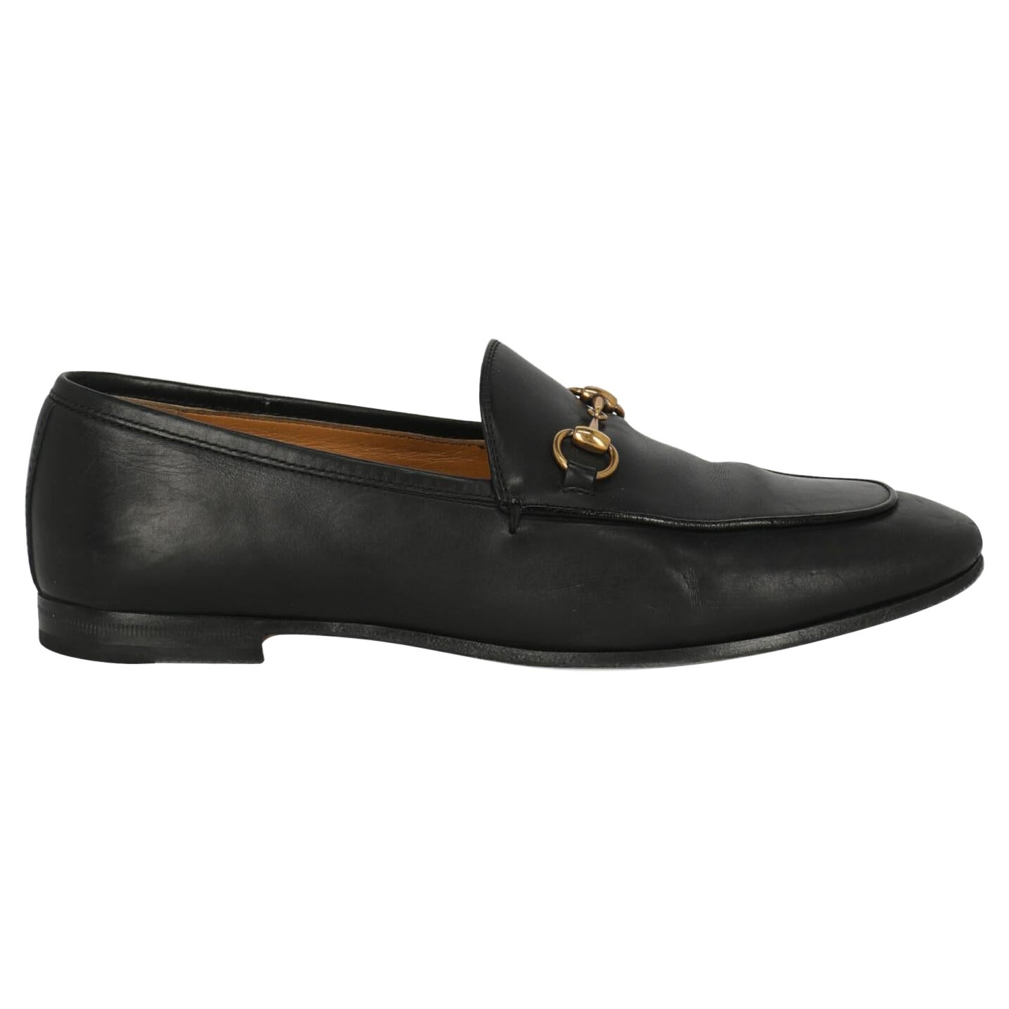 Gucci Women Loafers Black Leather EU 38.5 For Sale