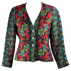 Yves Saint Laurent Russian paisley floral jacket. Early 70s.