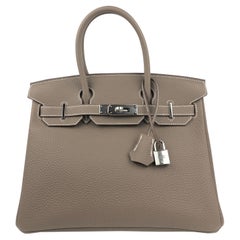 Hermes Birkin 30 Etoupe Palladium Hardware Neu 2021