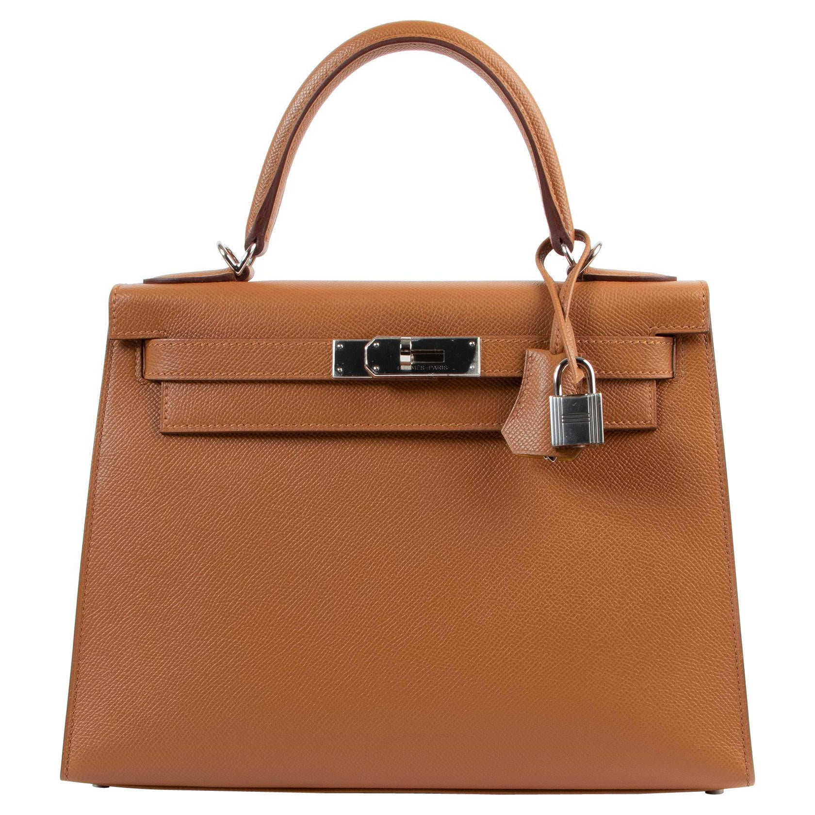 Hermes Gold / Jaune Ambre Kelly Sellier 28 PHW