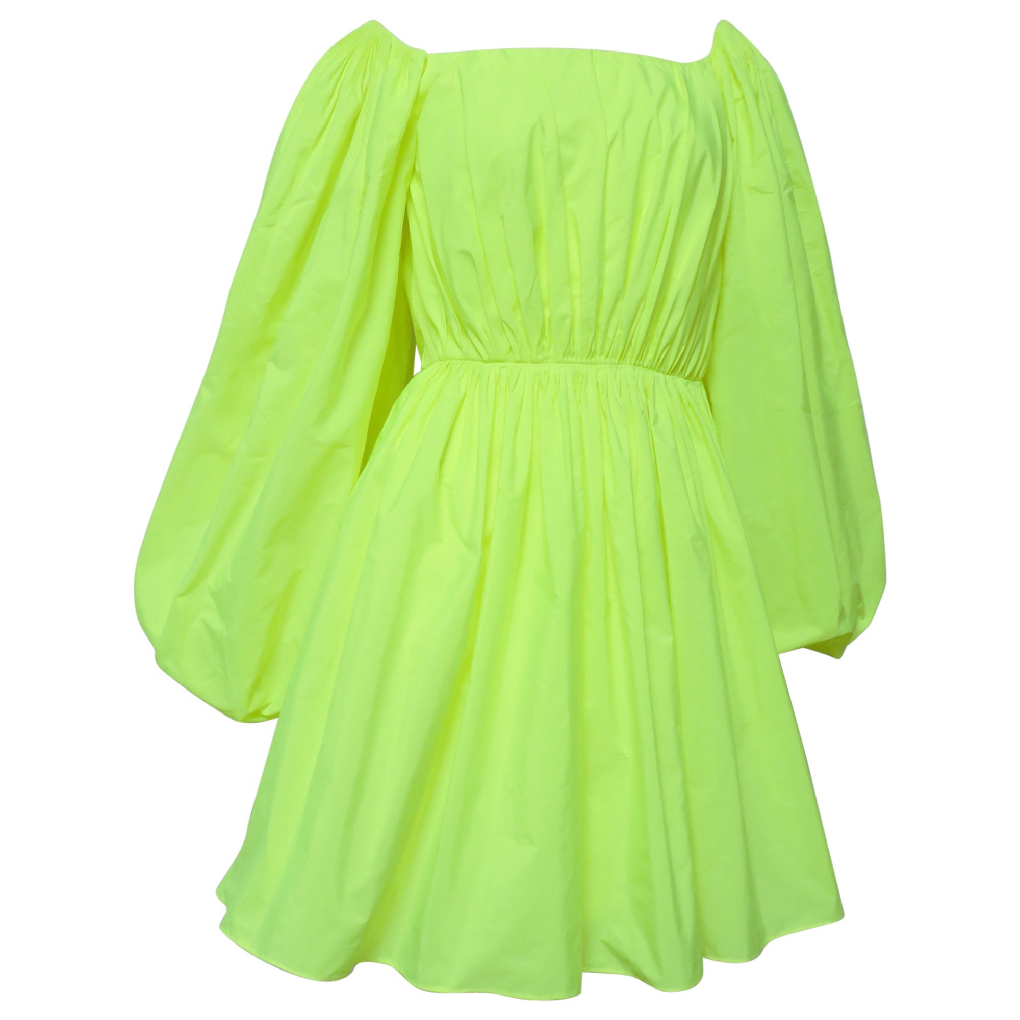 Valentino New Neon Dress For Sale at 1stDibs