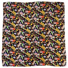 Nicole Miller Silk Jaquard Sweet Tooth Large Carre