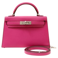 Hermès Shocking Pink Epsom Mini 20 cm Kelly Bag