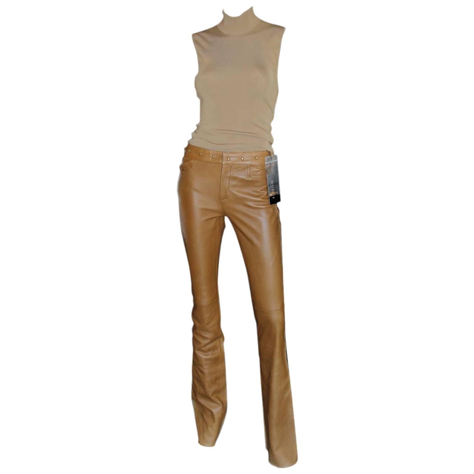 Total Dispersal! Gorgeous BNWT Tom Ford Gucci SS 2004 Leather Pants!