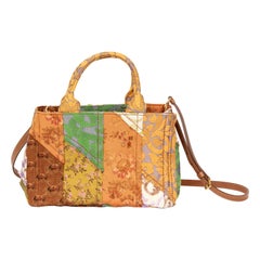 New Prada Patchwork Floral Handbag With strap