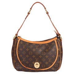 Louis Vuitton Braunes Monogramm Beschichtetes Segeltuch & Vachetta Leder Tikal GM