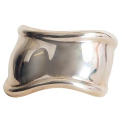 Used Tiffany & Co Sterling Silver Elsa Peretti Bone Small Cuff Bracelet