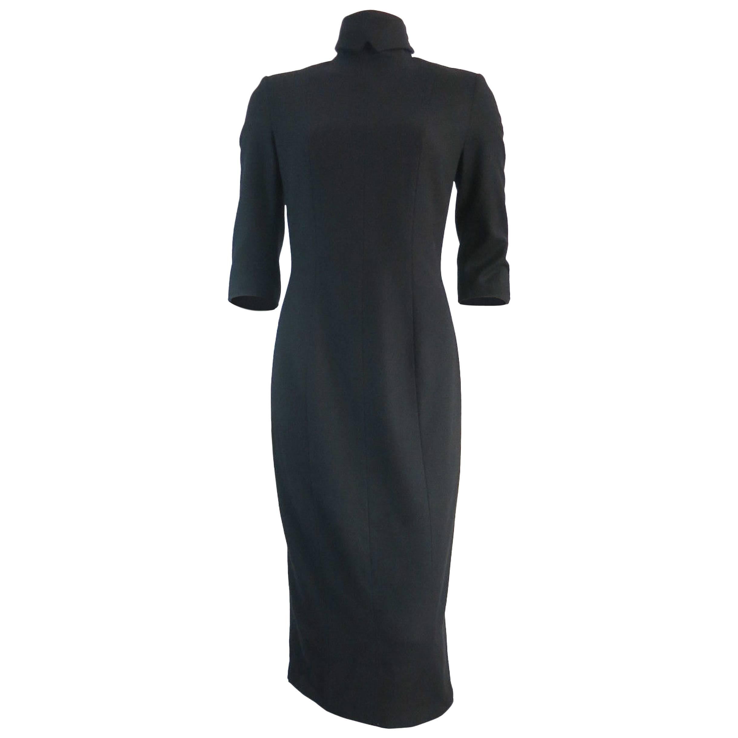 OLIVIER THEYSKENS Black wool dress For Sale