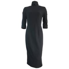 OLIVIER THEYSKENS Black wool dress