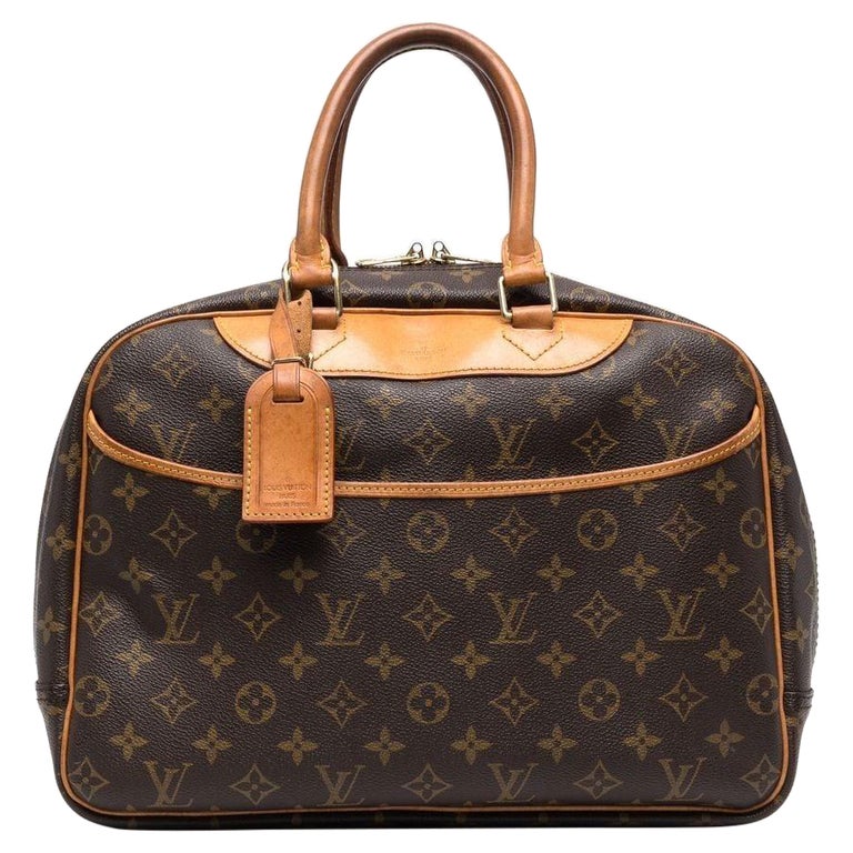 Louis Vuitton Brown Deauville Monogram Top Handle Bag
