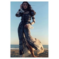 NEUES ALEXANDER McQueen LANGES KLEID Größe 42 - 6