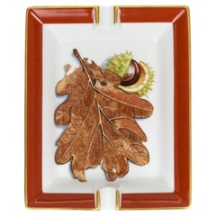 Hermes Porcelain Brown Chestnut Ashtray
