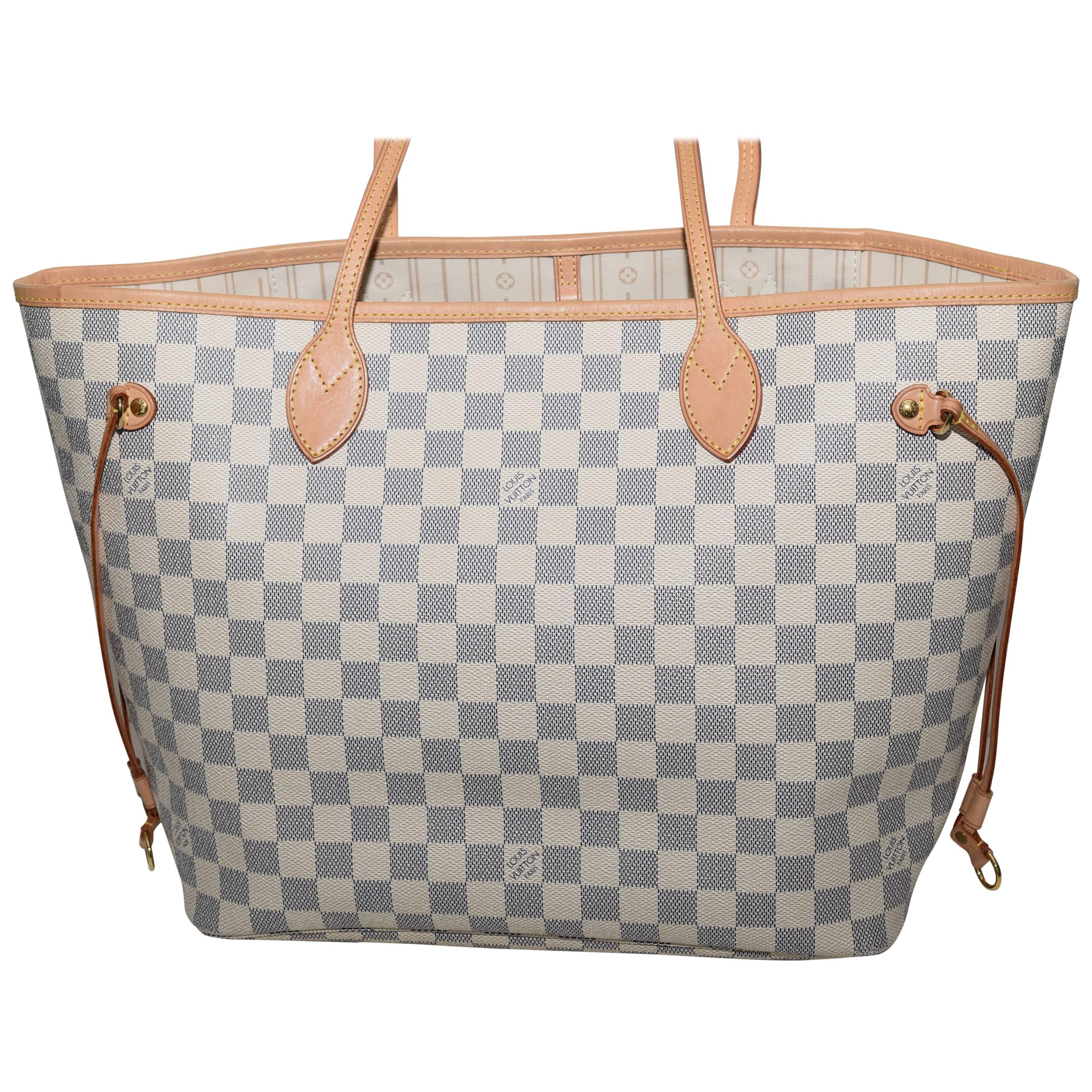Louis Vuitton Neverull MM in Damier AZUR