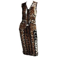Incredibly Rare Tom Ford YSL Rive Gauche 2002 Safari Collection Blouse & Skirt!