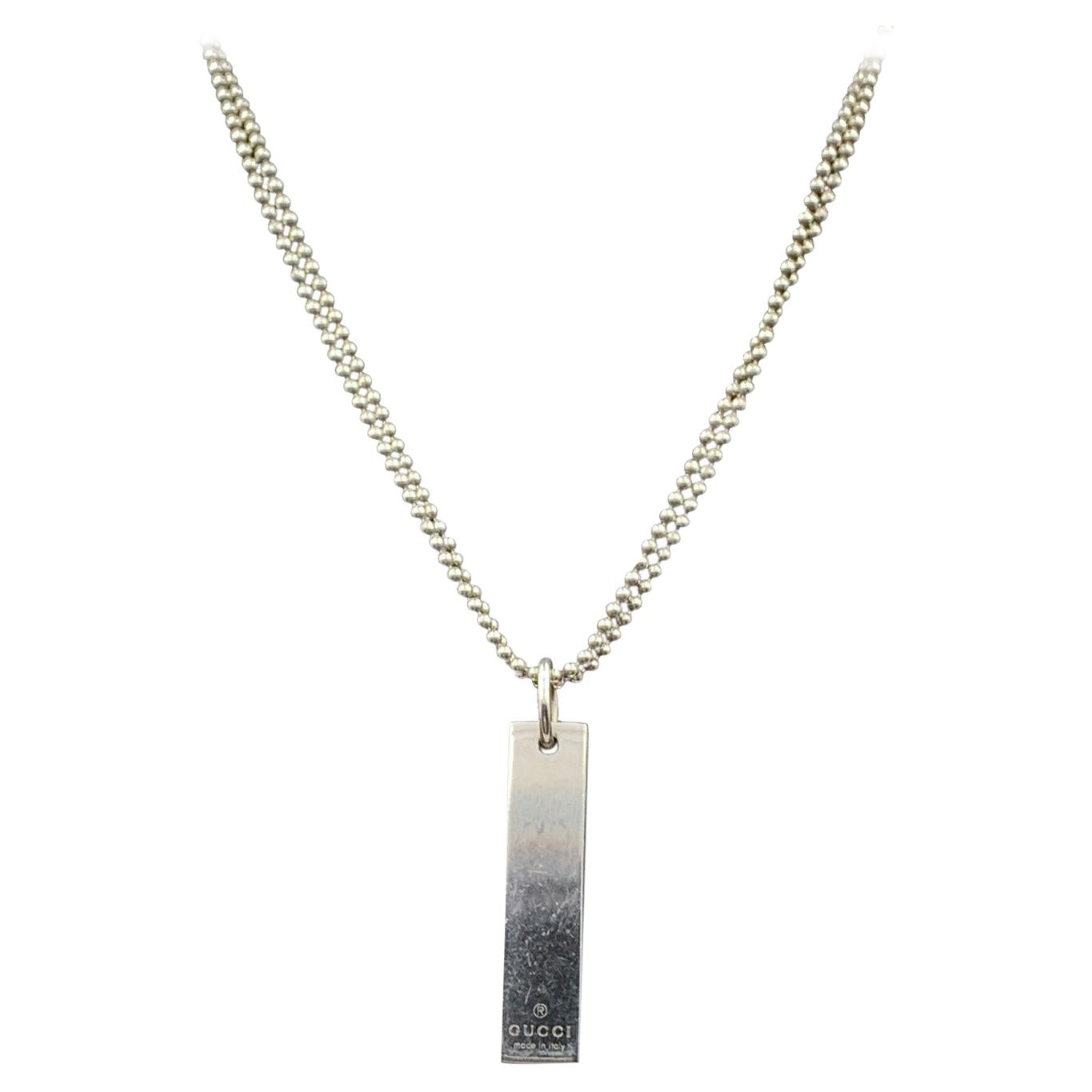 Gucci rectangle necklace discount