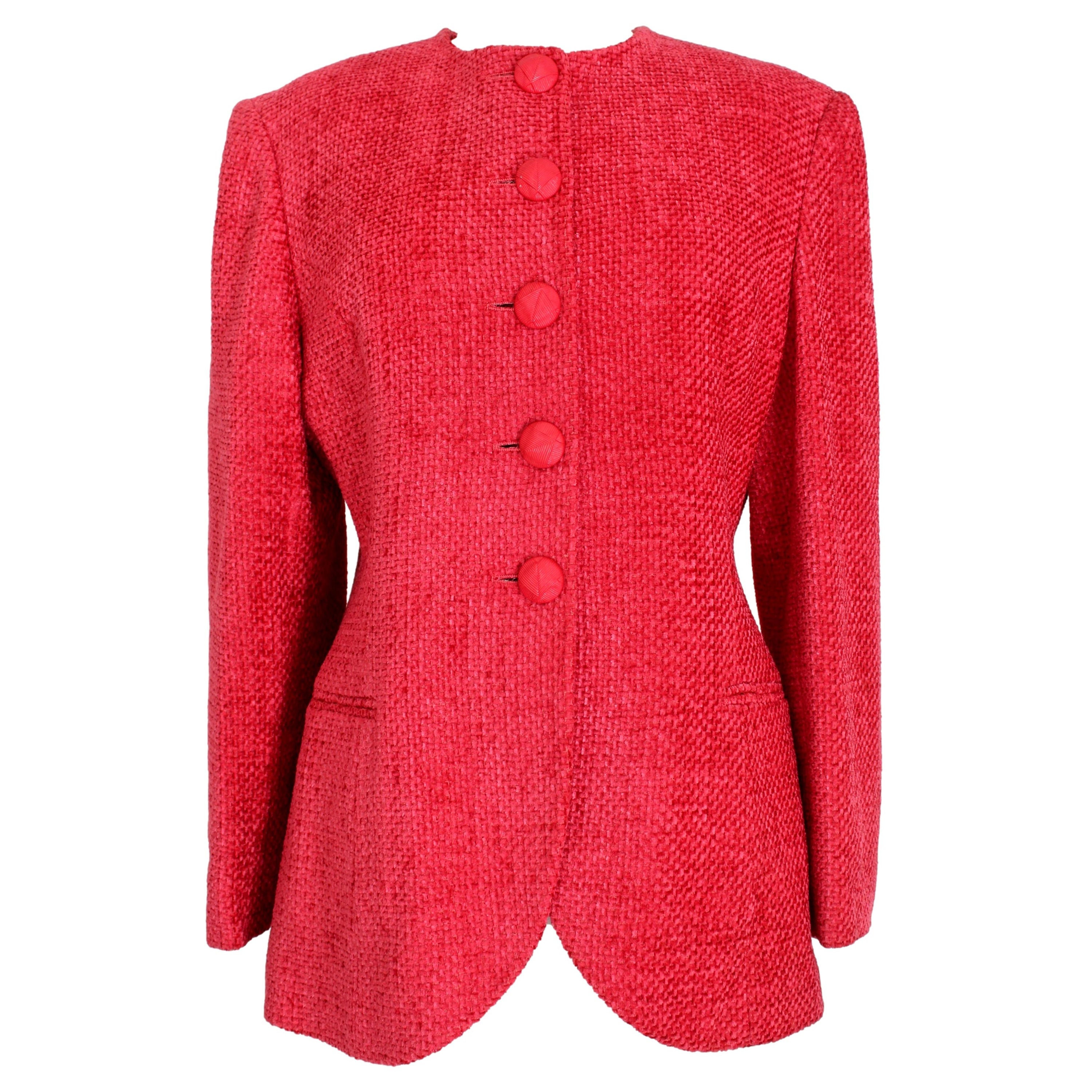 red evening jacket