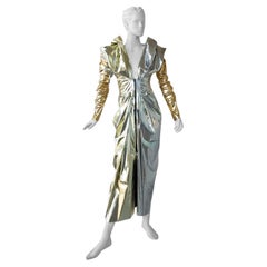 Maticevski "Stargazer" Futuristic Gold And Silver Evening Dress