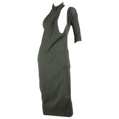 Vintage Yohji Yamamoto Asymmetrical Wool Knit Dress