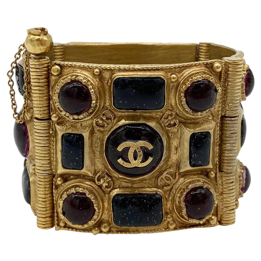 Rare Chanel Gold Gripoix Bracelet