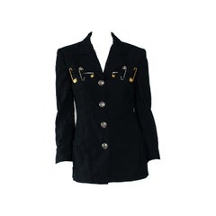 S/S 1994 Gianni Versace Couture Medusa Safety Pin Blazer Runway 