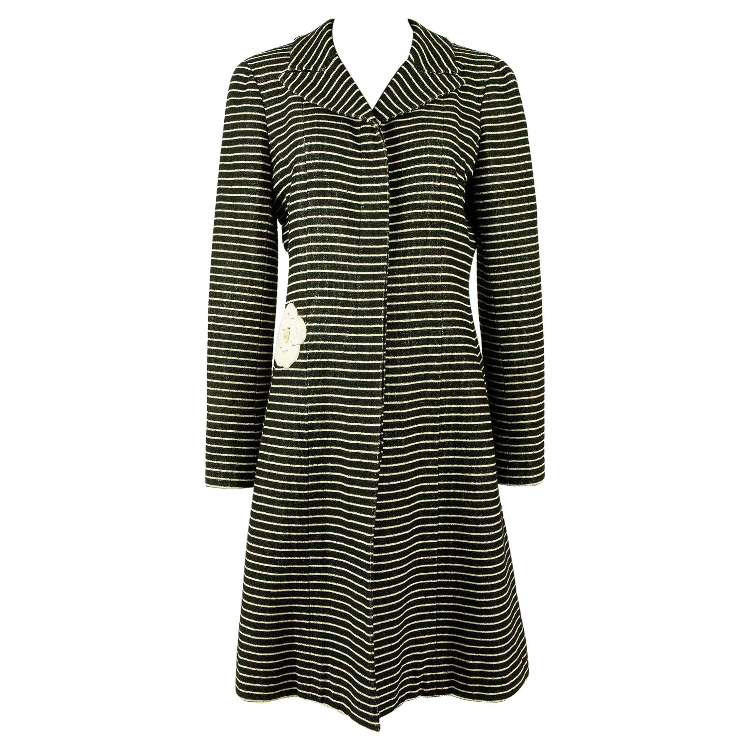 Chanel Cruise 2001 Striped Coat For Sale