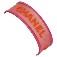 Chanel spring 2001 silicon pink bracelet