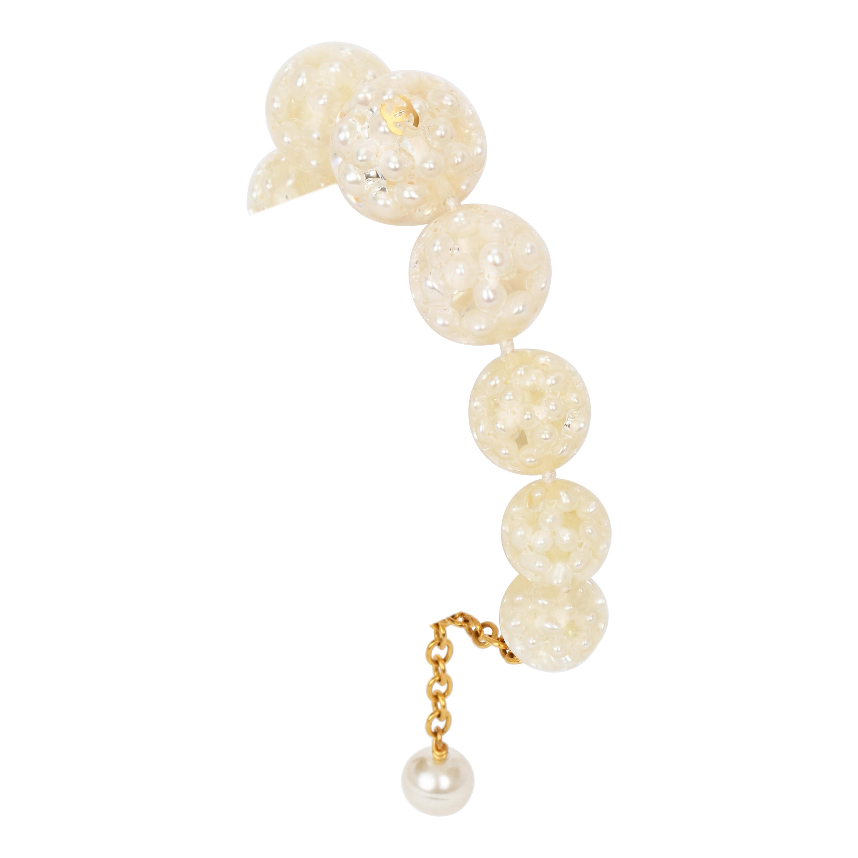 Chanel  Sphere Micro Pearls Bracelet For Sale