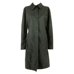 Vintage 1980s Chanel Black Belted Trench Coat